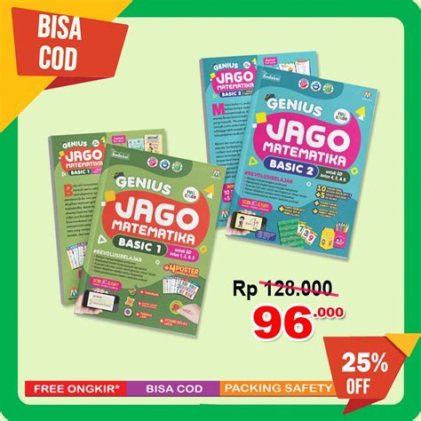 Jual Buku Genius Jago Matematika Basic 1 Dan 2 Shopee Indonesia