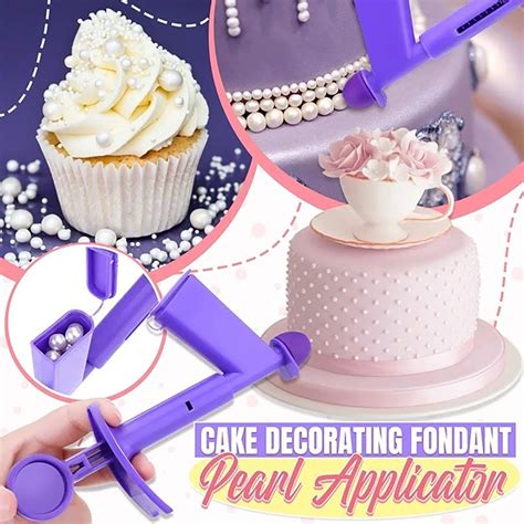 Wifklsiipg Removable Pearl Applicator Fondant Cakes Decorating Tool