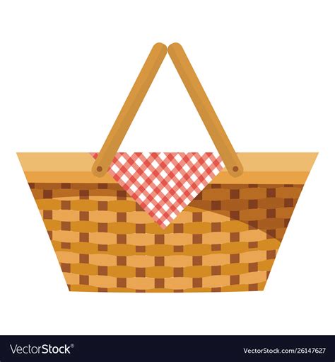 Isolated picnic basket design Royalty Free Vector Image