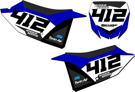 Amazon 2022 2025 YZ 250 2 STROKE SG63 Custom MX Number Plates