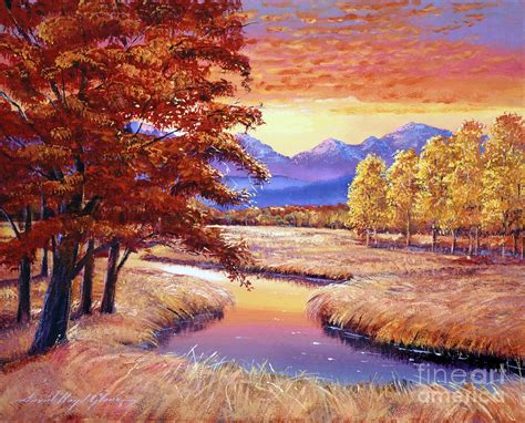 Montana Sunset Painting By David Lloyd Glover Fine Art America