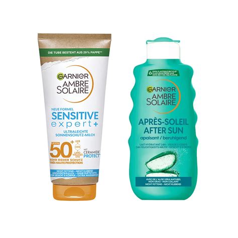 AMBRE SOLAIRE Sensitive Expert Sonnenschutz Milch LSF 50 Aftersun