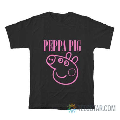 Peppa Pig Nirvana Logo Parody T Shirt