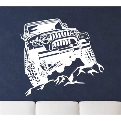 Offroad джип - Стикер за стена за авто маняци - ArtBox.bg