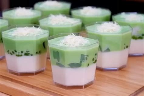 Resep Buko Pandan Paling Simpel Dan Sederhana Rasanya Segar Creamy