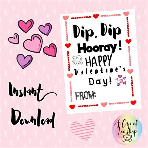 Fun Dip Valentines Printables - Printable Word Searches