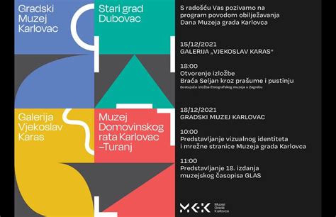 Program Povodom Obilje Avanja Dana Muzeja Grada Karlovca Gradski