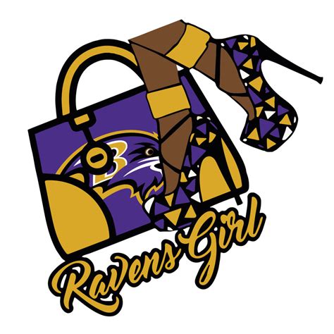 Ravens Girls Logo SVG