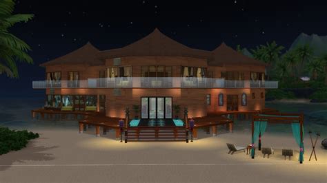 Luxury Beach House Design : r/Sims4