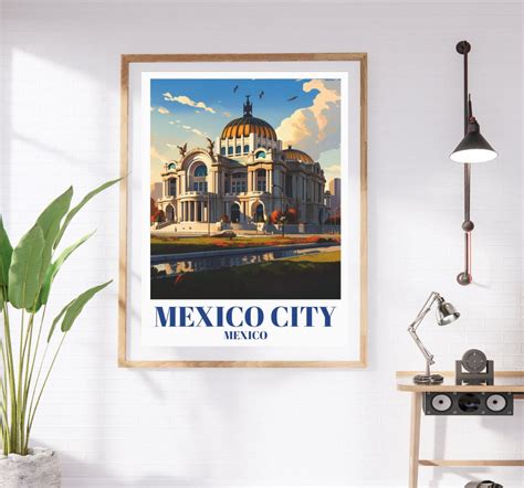 Palacio De Bellas Artes Mexico City Travel Poster A Captivating