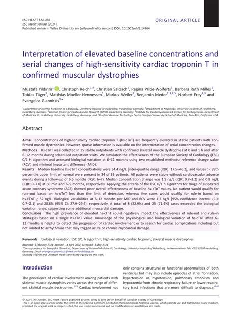 Pdf Interpretation Of Elevated Baseline Concentrations And Serial