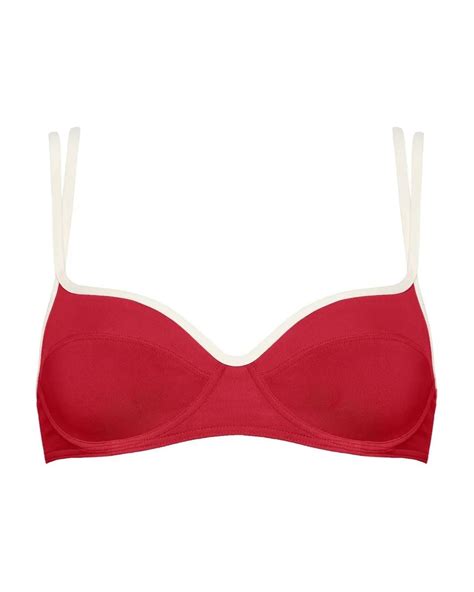Eres Dayle Bikini Top In Red Lyst