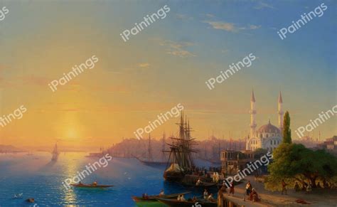 View Of Constantinople And The Bosphorus Painting By Ivan