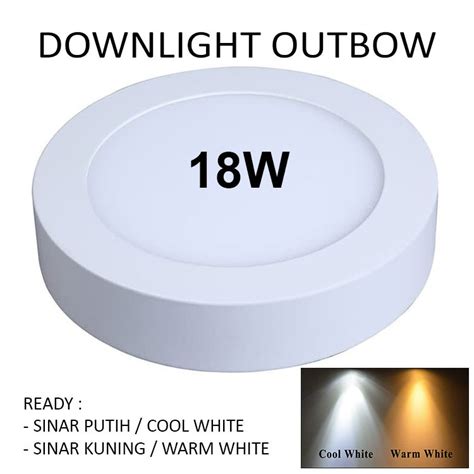 Lampu Downlight LED Panel OB Bulat 18W Outbow 18 W Round 18 Watt