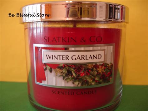 Bath And Body Works Slatkin Winter Garland Candle Oz Hour