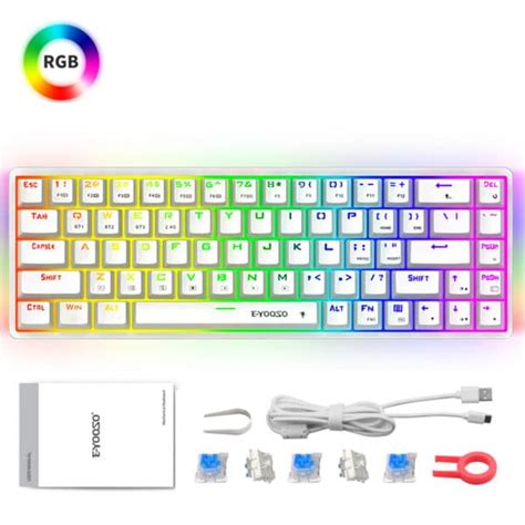 E YOOSO Z686 Compact Mechanical Keyboard Wired RGB Vibe Gaming