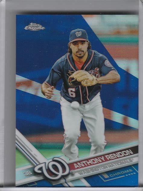 2017 TOPPS CHROME 71 ANTHONY RENDON REFRACTOR WASHINGTON NATIONALS 91