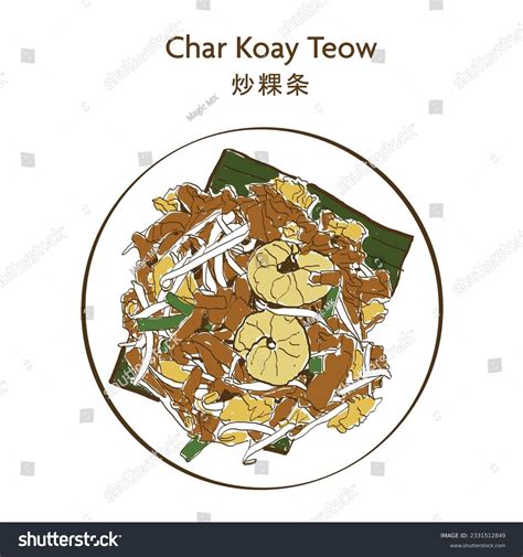 Penang Char Koay Teow Aka Fried Kueh Teow Stir Royalty Free Stock