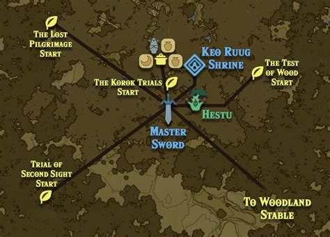 Zelda Breath Of The Wild Guide Korok Forest Location And Map