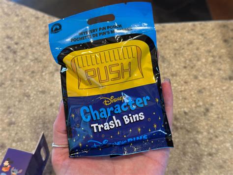 Character ‘Push’ Trash Bins Mystery Pins Now Available at Walt Disney