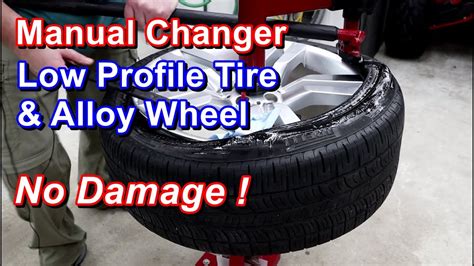 How To Remove Tire From Wheel At Home With Manual Tire Changer Youtube