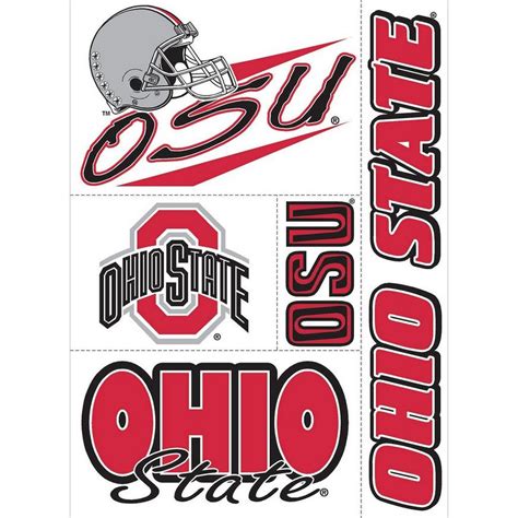 Ohio State Buckeyes Decals 5ct Party City