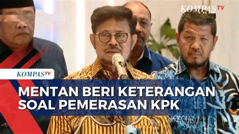 FULL Pernyataan Mentan Syahrul Yasin Limpo Soal Datangi Polda Metro