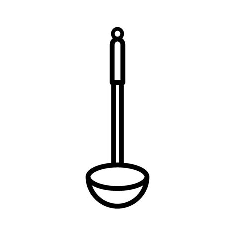 Ladle Icon Vector Template Vector Art At Vecteezy