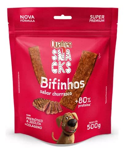 Quatree Snacks Bifinho Sabor Churrasco G Mercadolivre