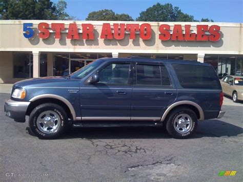 1999 Medium Wedgewood Blue Metallic Ford Expedition Eddie Bauer 4x4 12683953 Photo 10