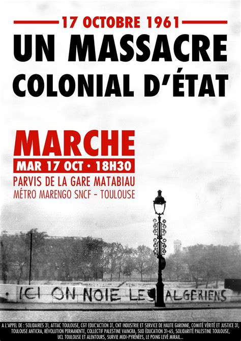 17 Octobre 1961 Un Massacre Colonial Detat 🔴 Info Libertaire