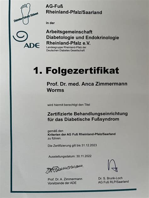 Urkunden Der Medizinischen Klinik Ii Klinikum Worms