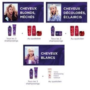 L Oréal Paris Elseve Shampooing Violet Déjaunisseur Pour Cheveux