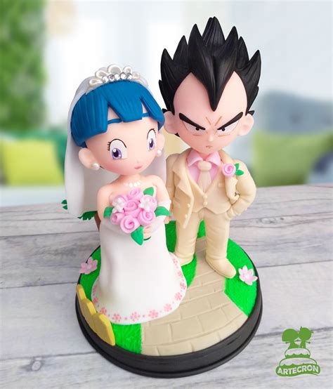 Figuras De Novios Drag N Ball Z Para Decorar Pastel Torta De Bodas