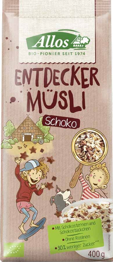 Allos Entdecker Müsli Schoko bio 400g naturPur Shop