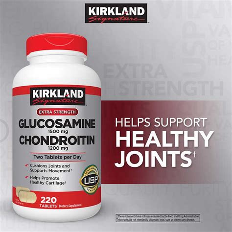 Kirkland Signature Glucosamine And Chondroitin 220 Tablets Shopee Philippines