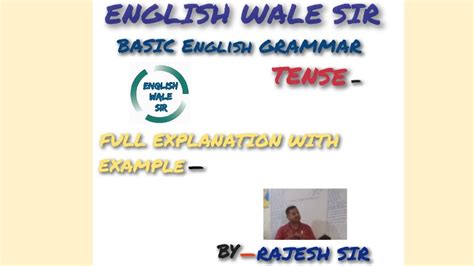 English Wale Sir Past Perfect Continuous Tense Youtube