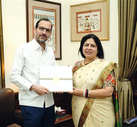 Indian Diplomacy On Twitter RT M Lekhi Met With The Ambassador Of