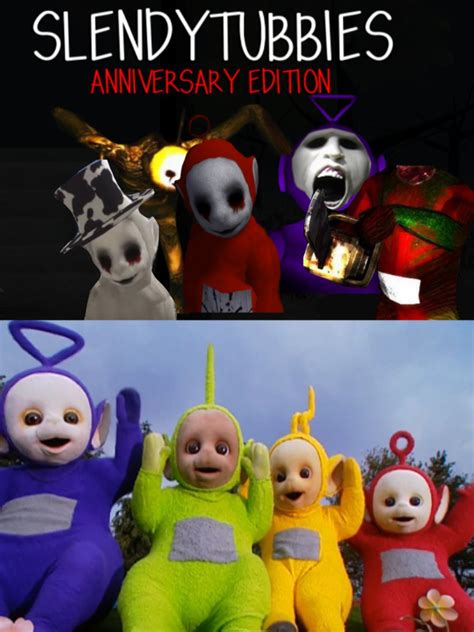 Teletubbies terrified of slendytubbies by DracoAwesomeness on DeviantArt