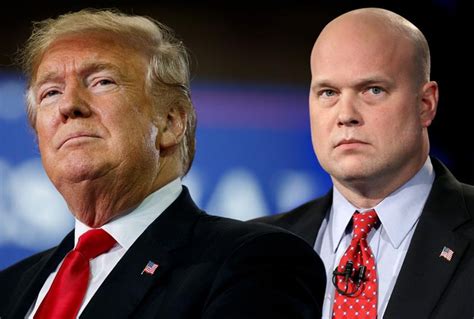 Acting Attorney General Matthew Whitaker grovels before President Trump ...