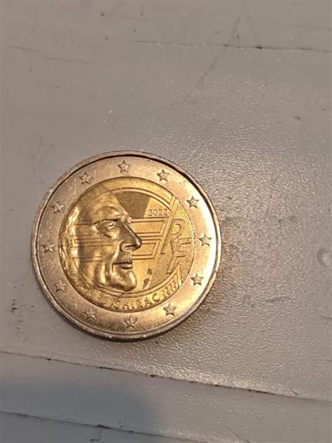 PIÈCE 2 Euros France Commemorative 2022 Jacques Chirac 20 ans EUR 3