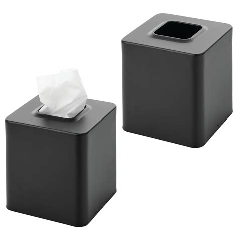 Mdesign Metal Square Tissue Box Cover For Bathroom Modern Steel