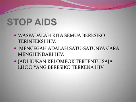 Ppt Penyuluhan Ke Sekolah Hiv And Aidspptx