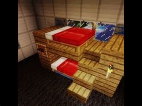 Tuto Tuto Fabriquer Un Lit Superpose Sur Minecraft Youtube