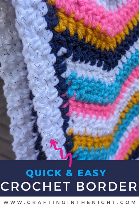 Simple Crochet Border for Beginners - Crafting in the Night