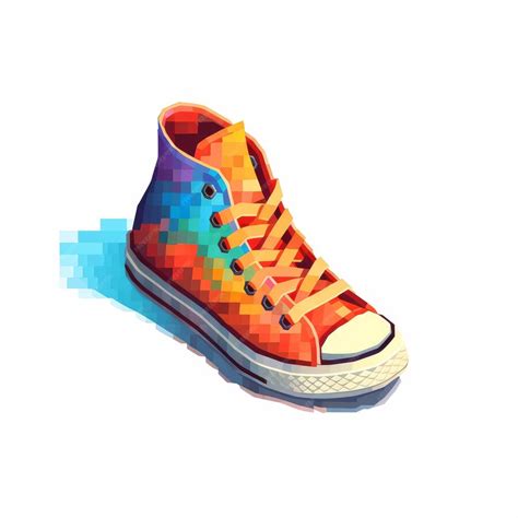 Premium Ai Image Pixel Art Shoes With Vibrant Colors By Pixelplantmaster