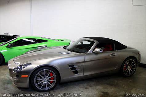 Silver Mercedes Benz Sls Amg Roadster