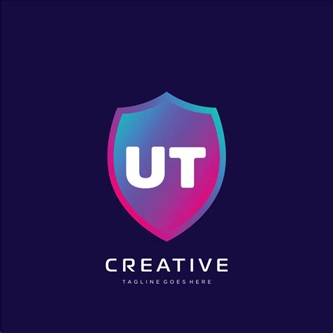 UT initial logo With Colorful template vector 23283038 Vector Art at ...