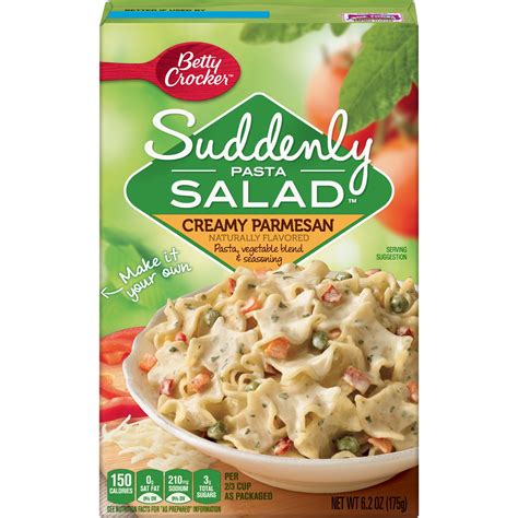 Betty Crocker Suddenly Salad Creamy Parmesan Pasta Salad Dry Meals 62 Oz Box 62 Oz