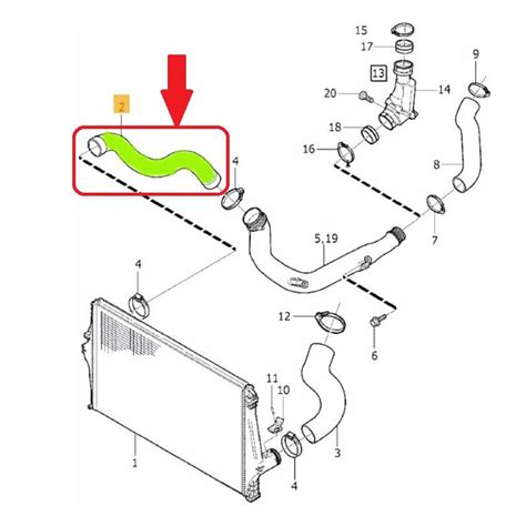 RURA TURBO INTERCOOLERA VOLVO XC90 2 4 D5 31261367